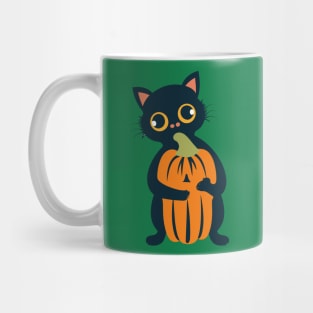 Cute Cat Pumpkin Mug